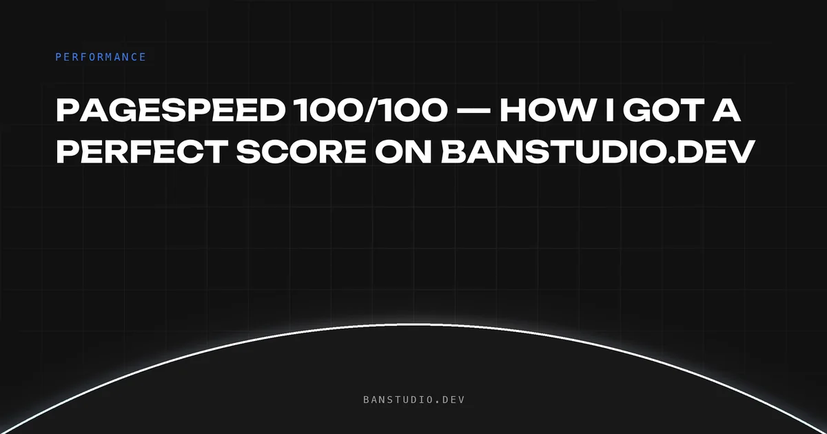 PageSpeed 100 / 100
